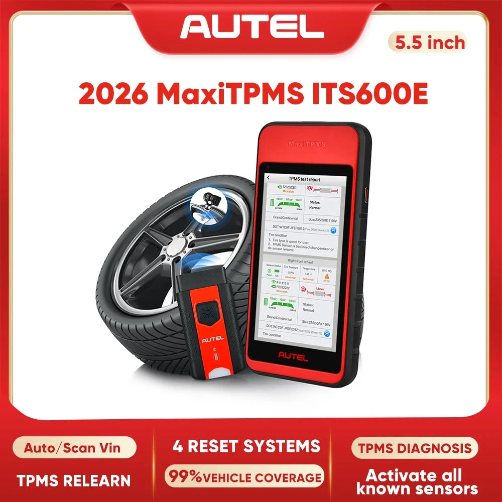 Autel MaxiTPMS ITS600E 5,5 colio ekranas su TPMS patikros ataskaita