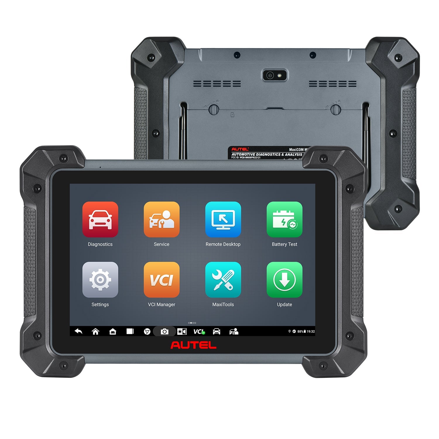 Autel MaxiCOM MK908 II with diagnostic connector