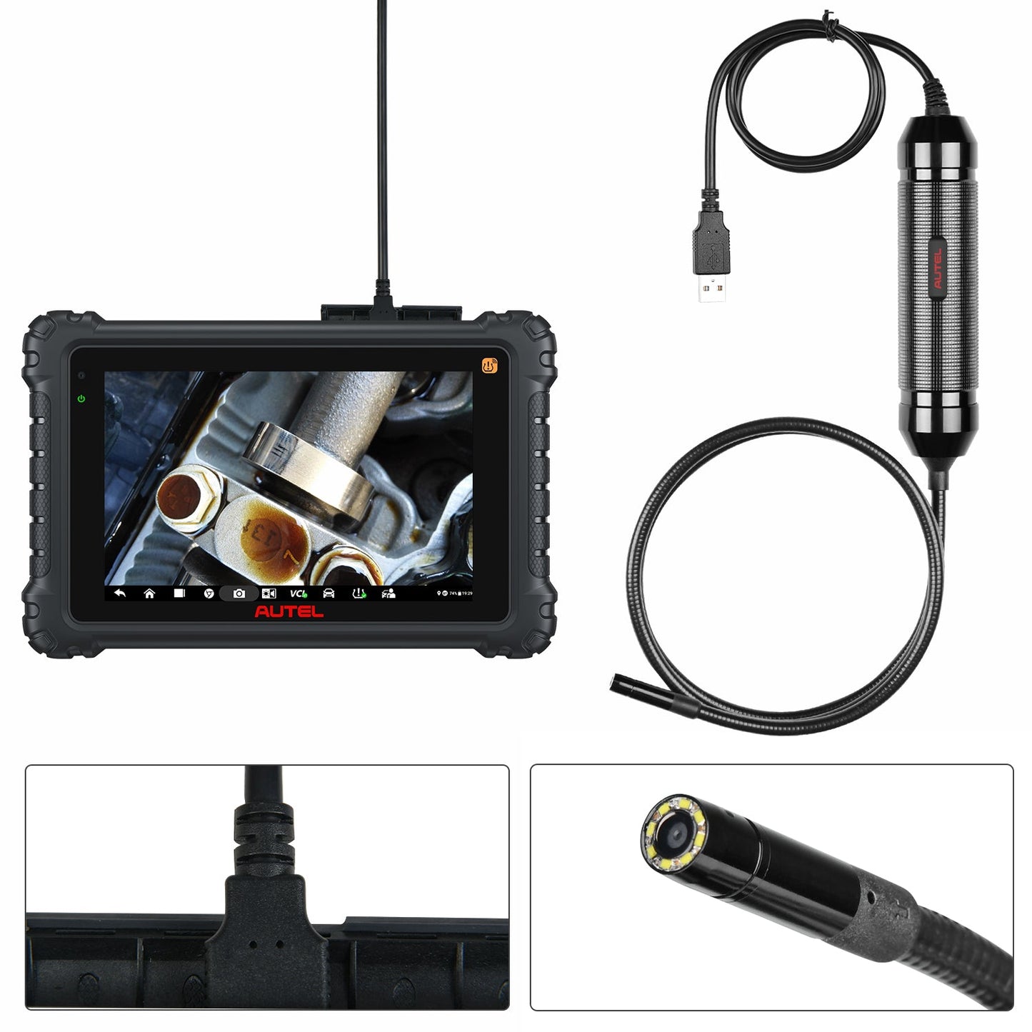 Autel MaxiVideo MV108S 8.5mm imager head detail