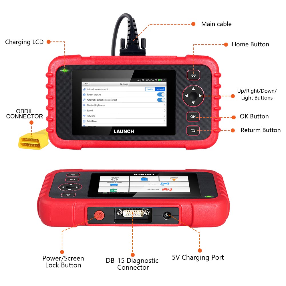 Launch CRP123X diagnostic functions