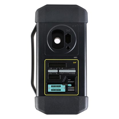 Launch X-PROG 3 main unit front view with key reader and DIP socket