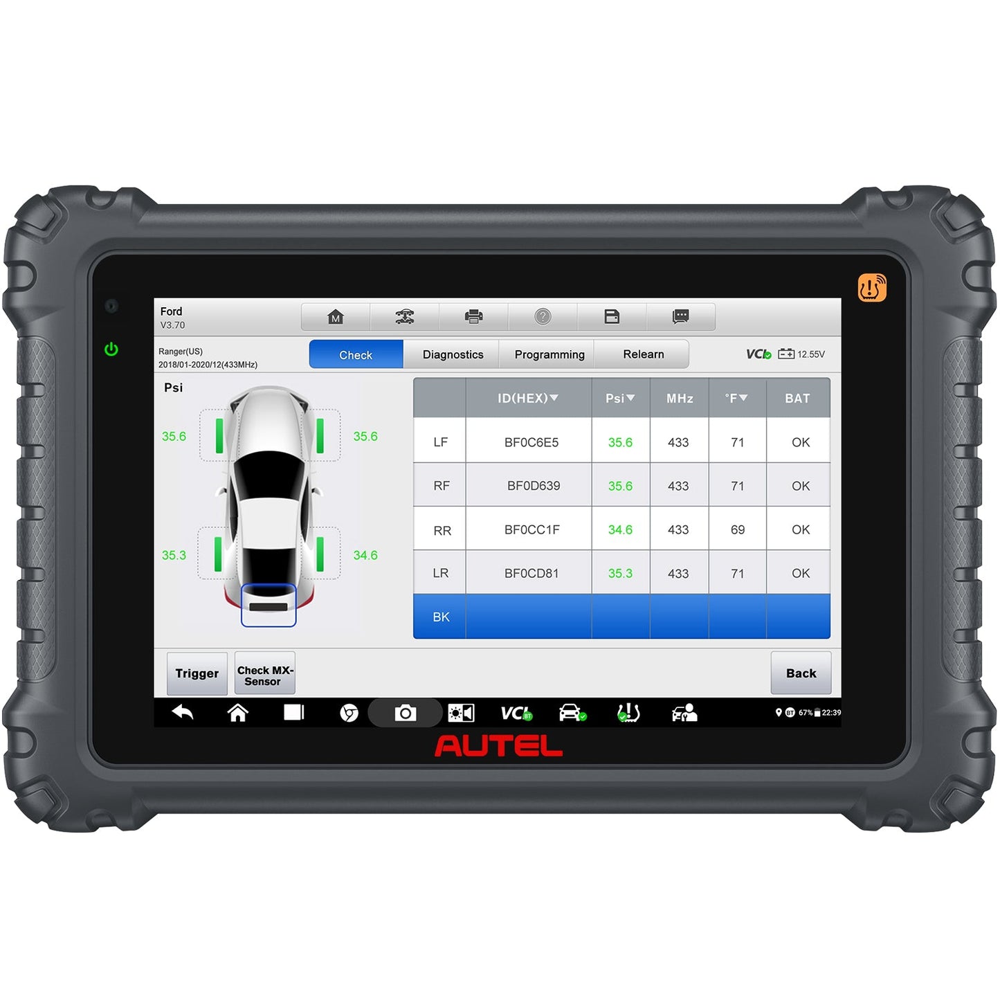 Autel MaxiCOM MK906S PRO2-TS profesionali diagnostikos įranga