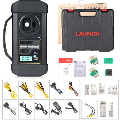 Launch X-PROG 3 full kit: main unit, carry case, MCU and EEPROM adapters, cables and manual