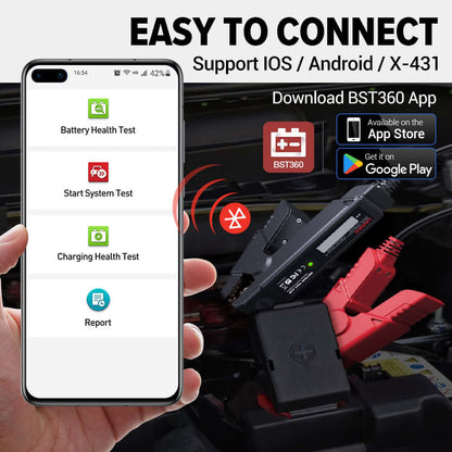 Launch BST360 battery test clip analyser