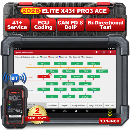 Launch X431 PRO3 ACE 10,1 colio diagnostikos planšetė
