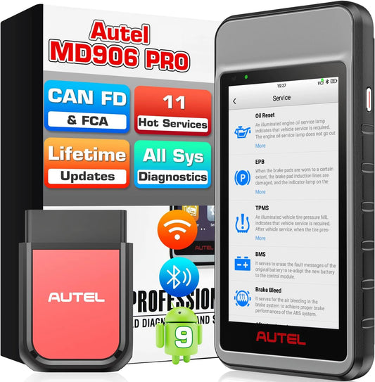 Autel MaxiDiag MD906 PRO diagnostikos prietaisas su belaidžiu VCI moduliu