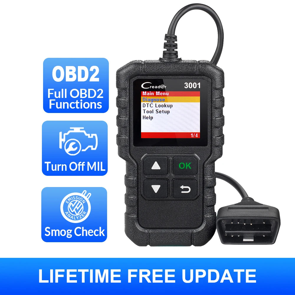 Launch X431 CR3001 OBD2 klaidų kodų skaitytuvas