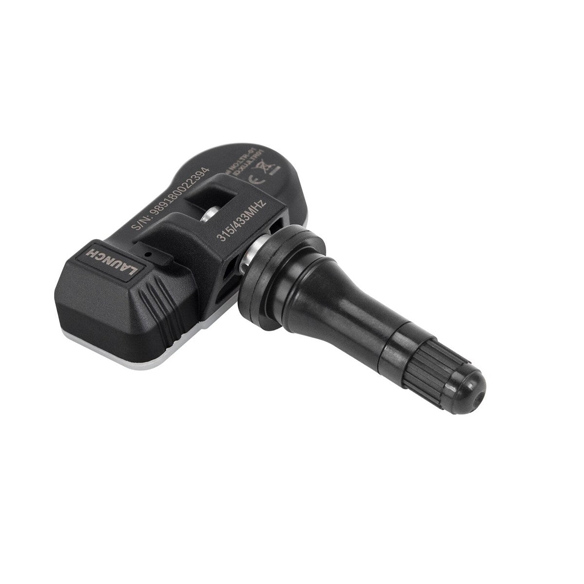 Launch TPMS sensor with rubber valve stem, 315/433 MHz