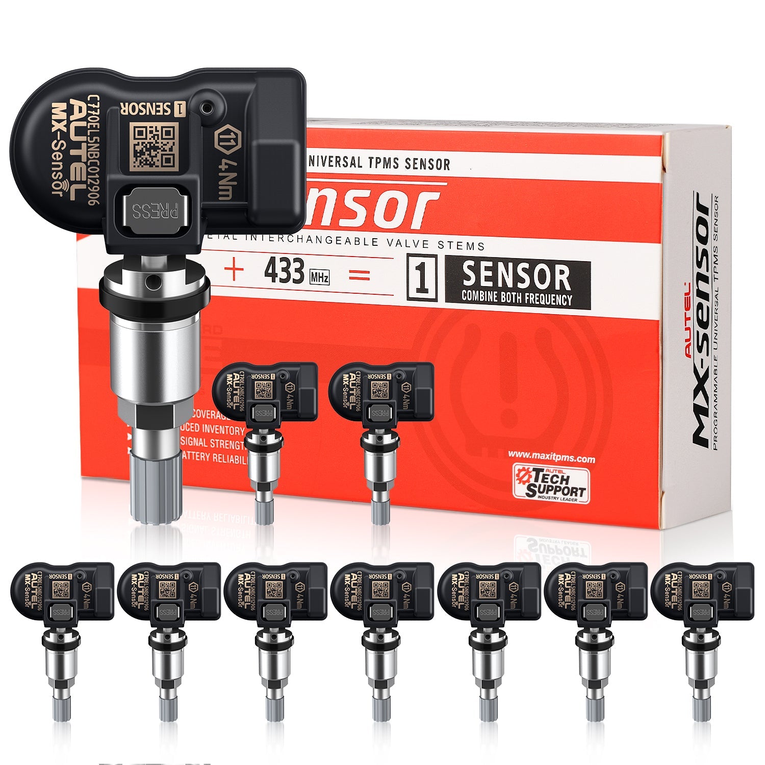 Autel MX-Sensor 2-in-1 metal valve TPMS sensor