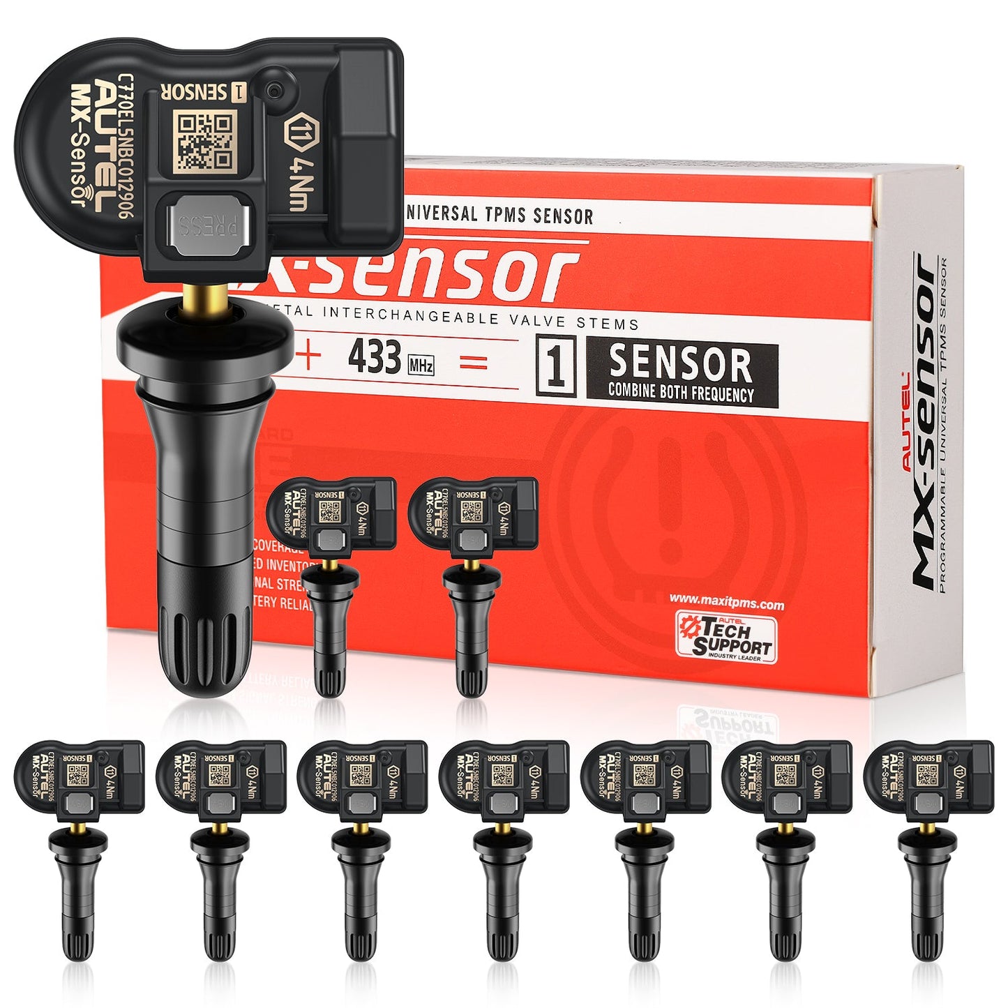 Autel MX-Sensor rubber TPMS sensor set