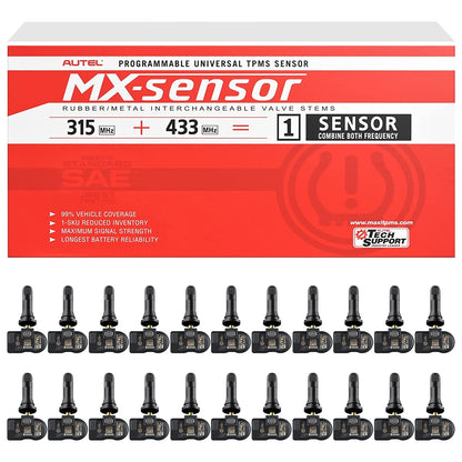 Autel MX-Sensor rubber sensor mounted in wheel